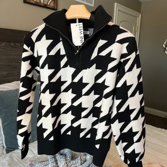 Nine West Sweaters - Nine West sweater, Black & White, Size XS, New w/tags